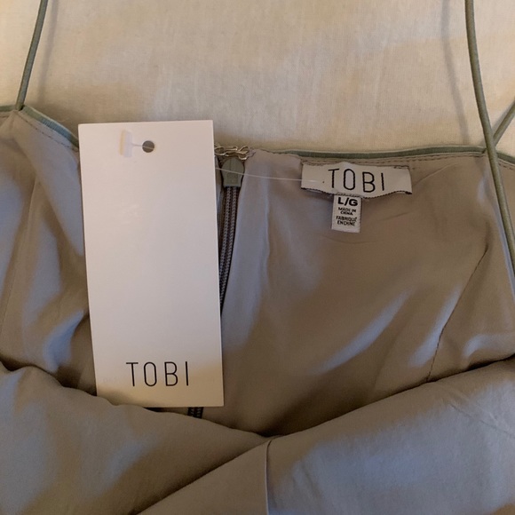 Tobi Silver Sparkly Mini Dress - Picture 2 of 3